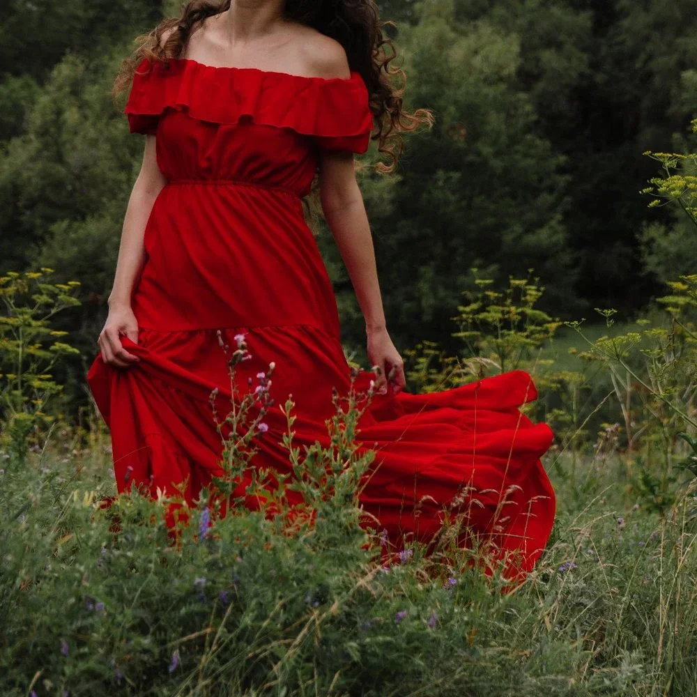 Off Shoulder Maxi - Picture 3 of 8
